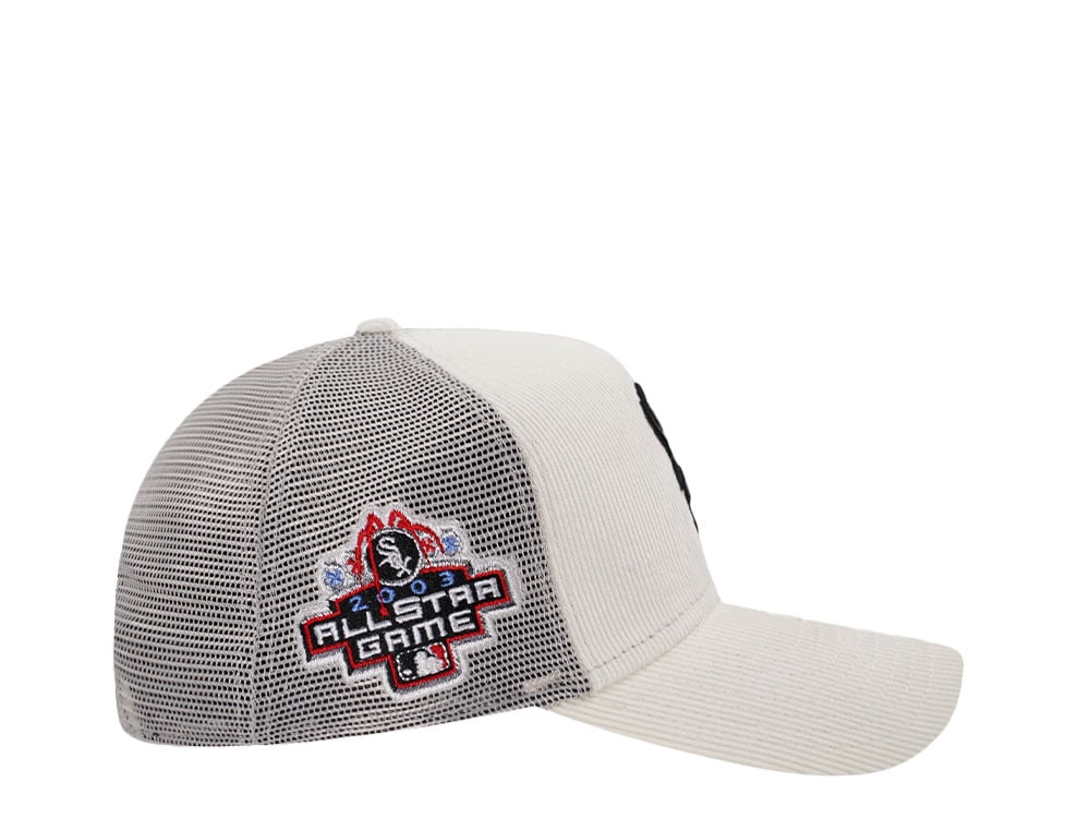 New Era Chicago White Sox All Star Game 2003 Chrome Corduroy Prime Trucker 9Forty A Frame Snapback Hat