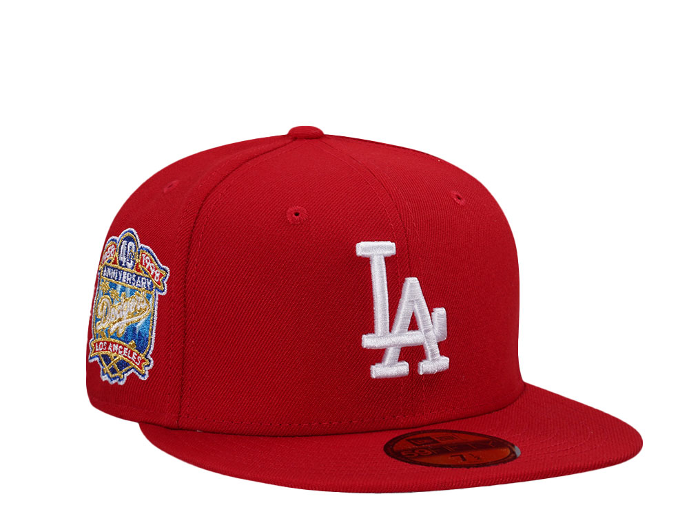 New Era Los Angeles Dodgers 40th Anniversary Red Classic Edition 59Fifty Fitted Hat