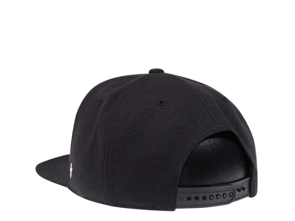 47Brand Pittsburgh Penguins No Shot Black Captain Snapback Hat