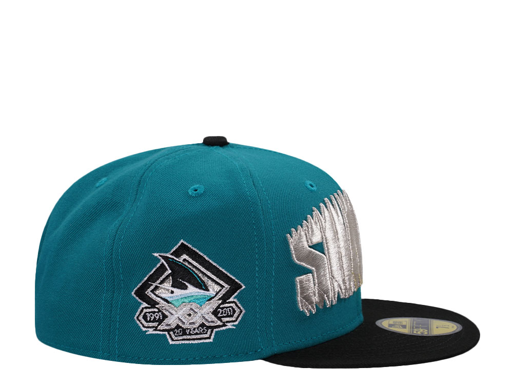 New Era San Jose Sharks 20th Anniversary Two Tone Edition 59Fifty Fitted Cap