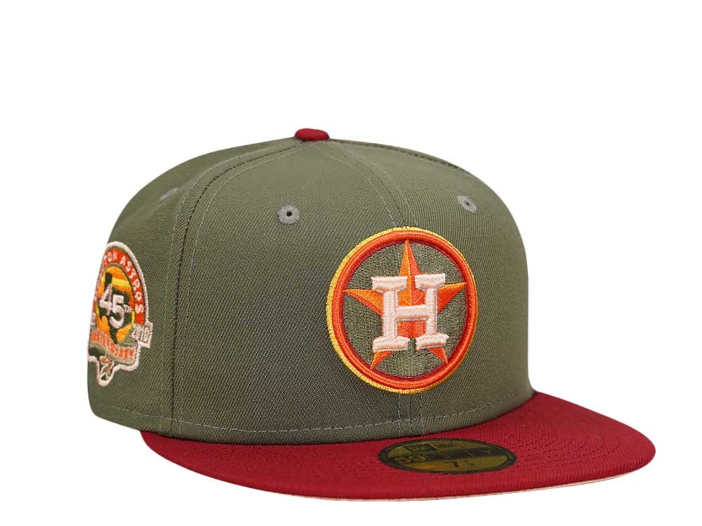 New Era Houston Astros 45th Anniversary Olive Two Tone Edition 59Fifty Fitted Hat