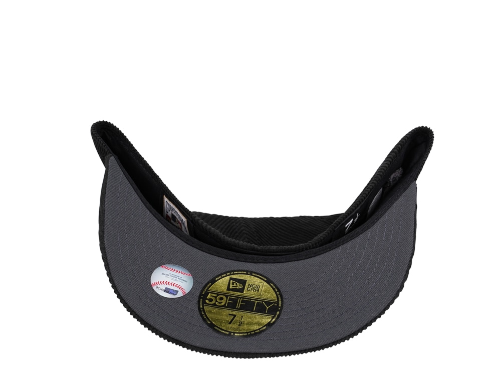 New Era Philadelphia Athletics World Series 1929 Liquid Metal Dark Side Cord Edition 59Fifty Fitted Hat