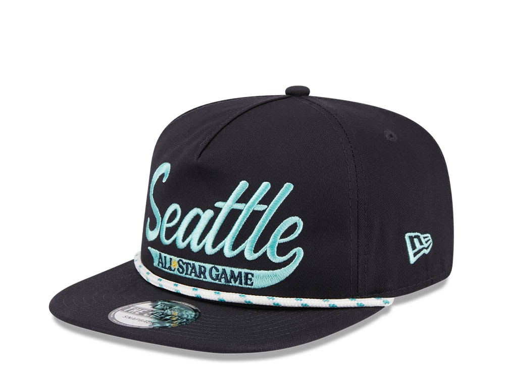 New Era Seattle Mariners All Star Game 2023 Word E1 Navy Golfer Snapback Hat