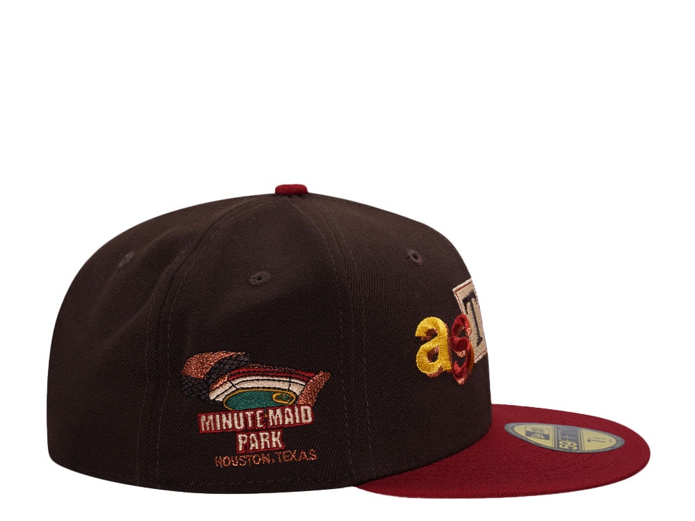 New Era Houston Astros Ransom Note Minute Maid Park Brick Red Two Tone Edition 59Fifty Fitted Hat