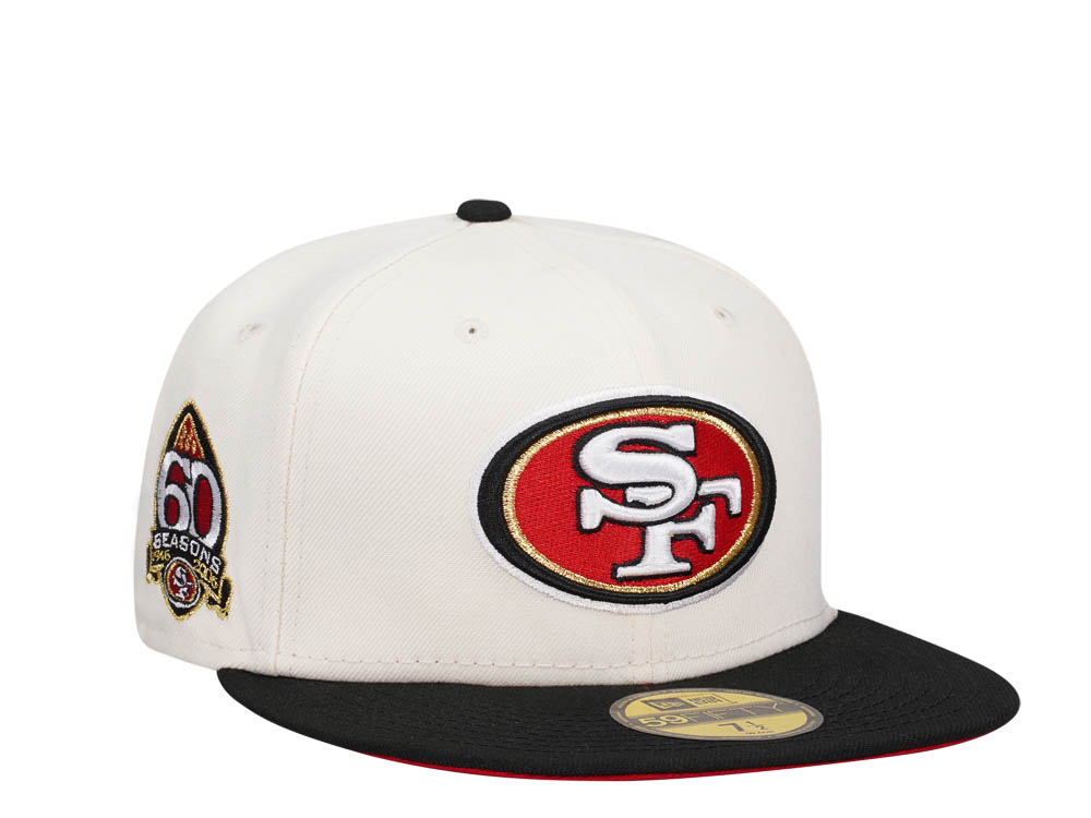 New Era San Francisco 49ers 60 Seasons Chrome Two Tone Edition 59Fifty Fitted Hat