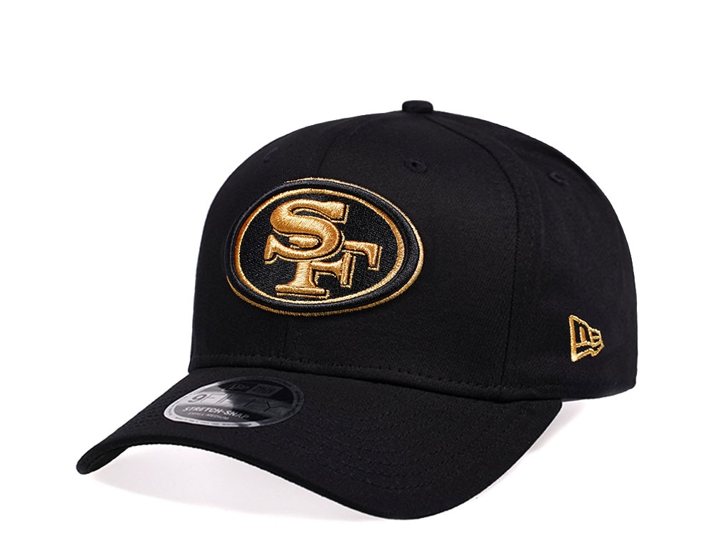 New Era San Francisco 49ers Black and Gold Edition 9Fifty Stretch Snapback Hat