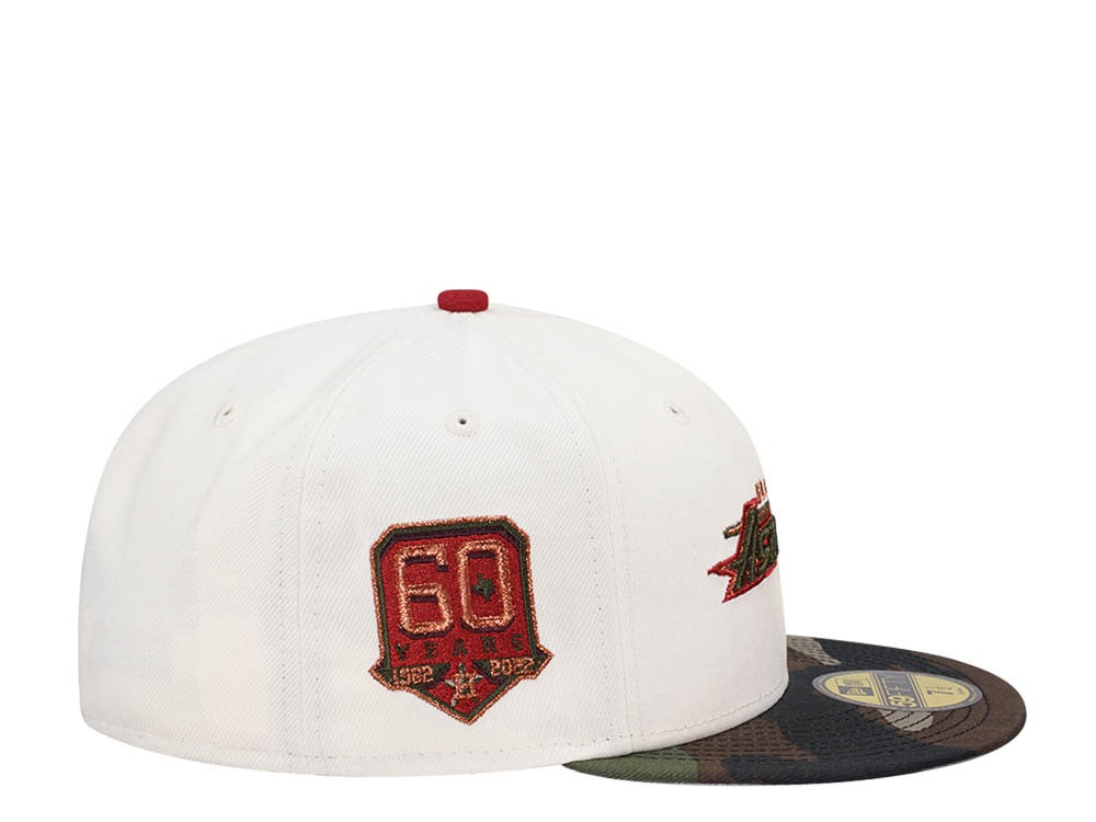 New Era Houston Astros 60 Years Chrome Camo Two Tone Edition 59Fifty Fitted Hat