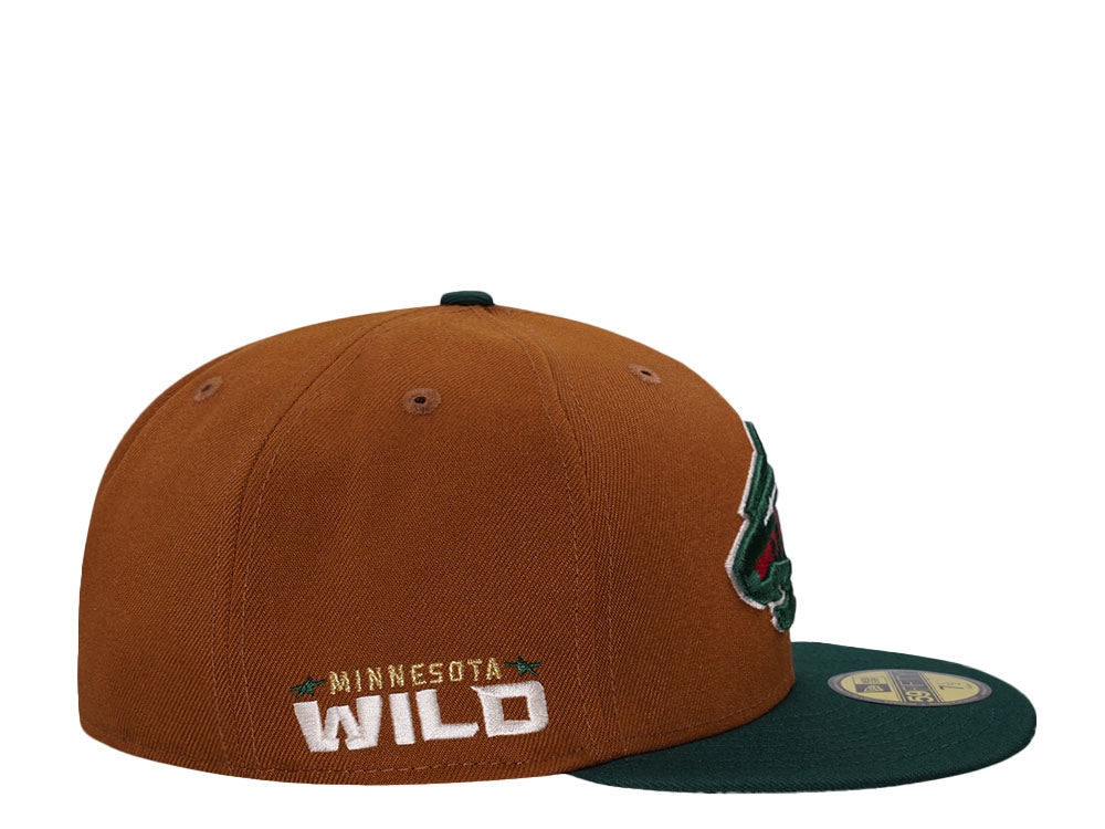 New Era Minnesota Wild Bourbon Two Tone Edition 59Fifty Fitted Hat