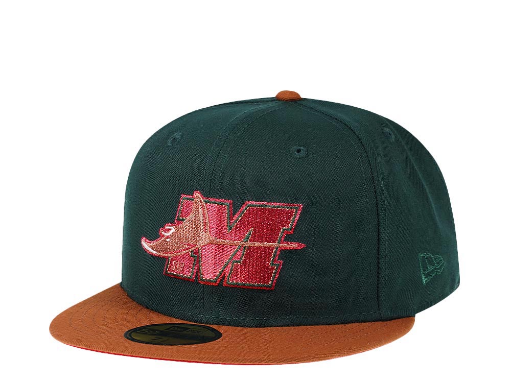 New Era South West Michigan Devil Rays Red Metallic Two Tone Edition 59Fifty Fitted Hat