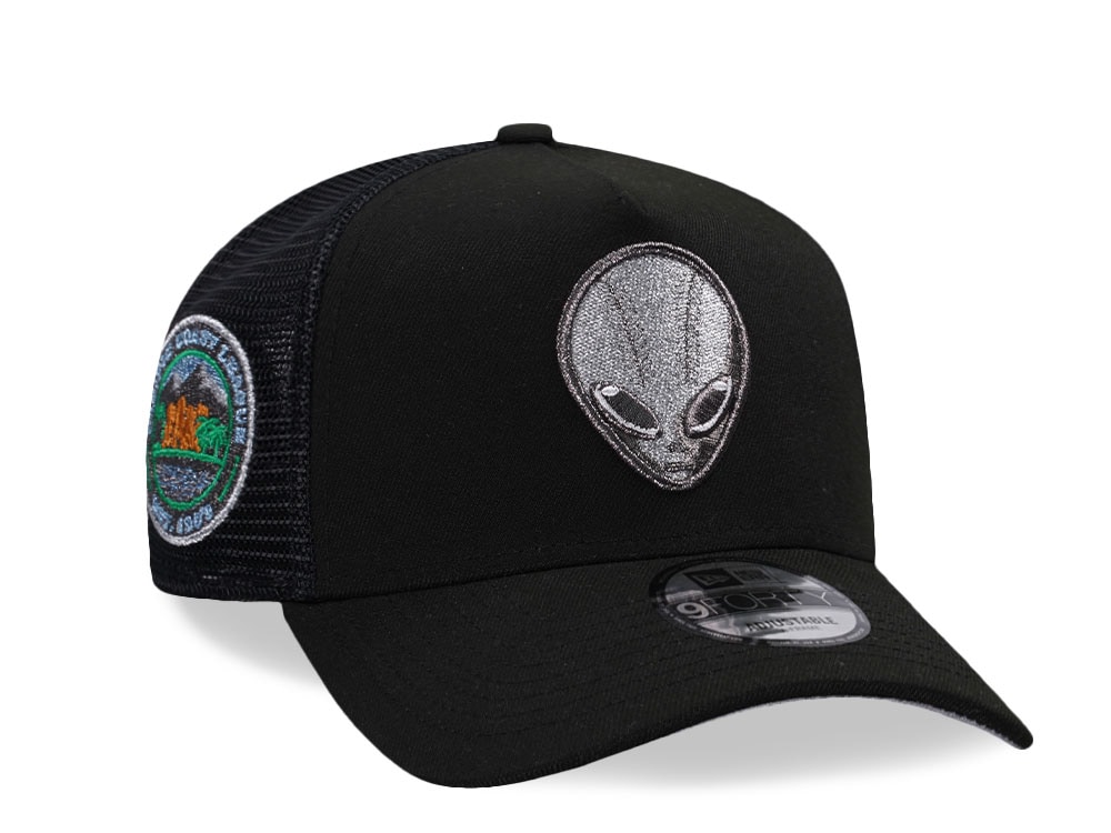 New Era Las Vegas 51s Black Metallic Trucker Edition 9Forty A Frame Snapback Hat