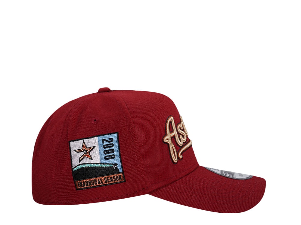 New Era Houston Astros Inaugural Season 2000 Brick 9Forty A Frame Snapback Hat