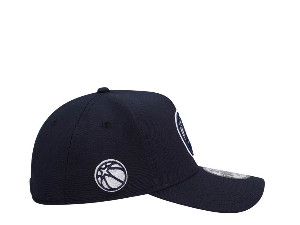 New Era Minnesota Timberwolves Navy Classic Edition 9Forty A Frame Snapback Hat