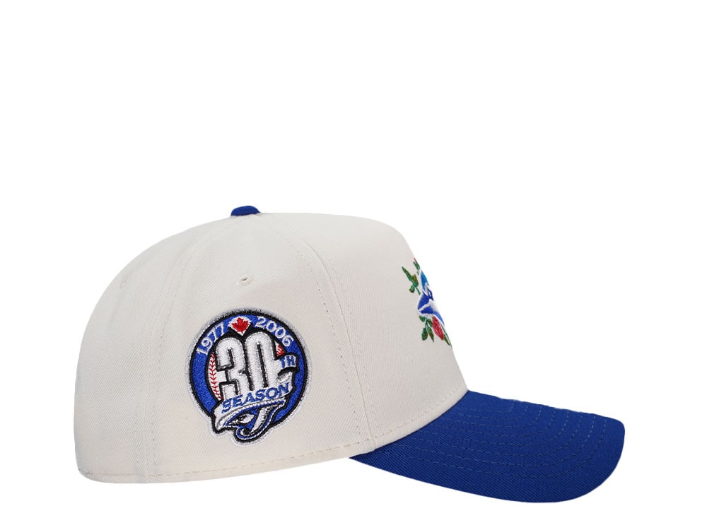 New Era Toronto Blue Jays 30th Season Floral Chrome Two Tone Edition 9Forty A Frame Snapback Hat