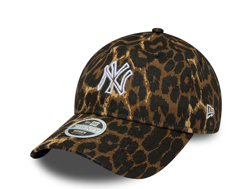 New Era New York Yankees Leopard Print Womens 9Twenty Strapback Cap