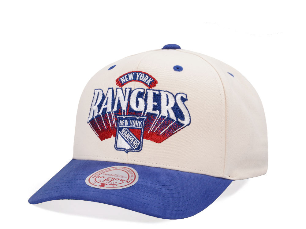 Mitchell & Ness New York Rangers Horizon Two Tone Pro Crown Fit Snapback Hat