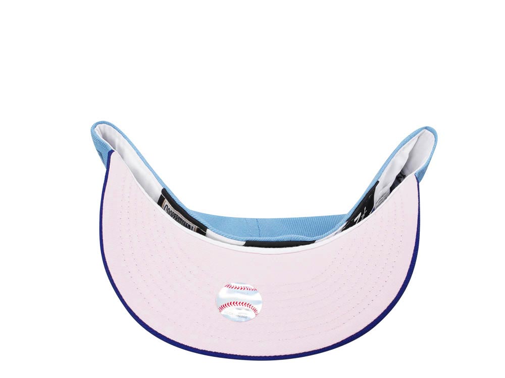 New Era Texas Rangers Inaugural Season 2020 Sky Pink Two Tone Edition 59Fifty Fitted Hat