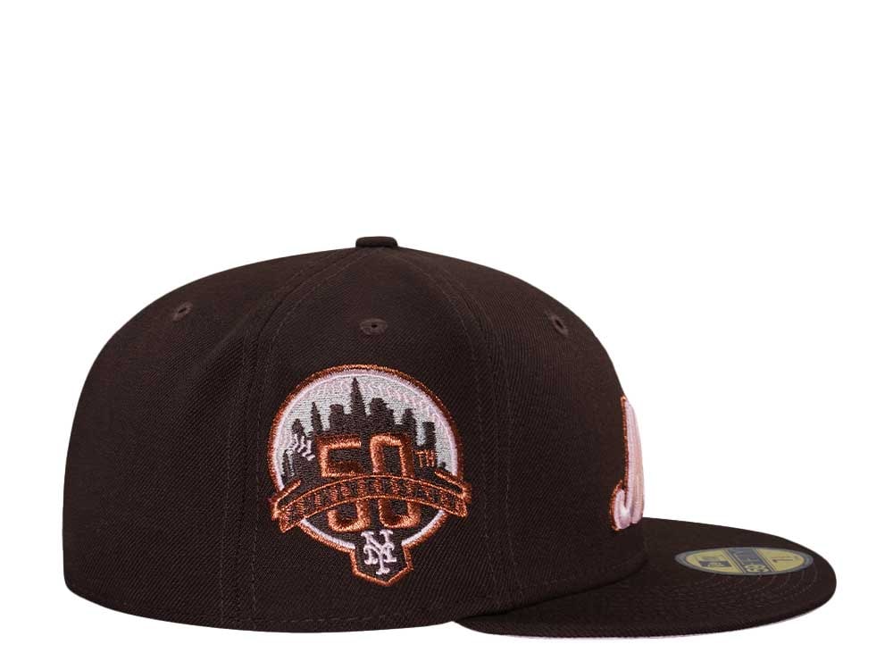 New Era New York Mets 50th Anniversary Burnt Pink Edition 59Fifty Fitted Hat
