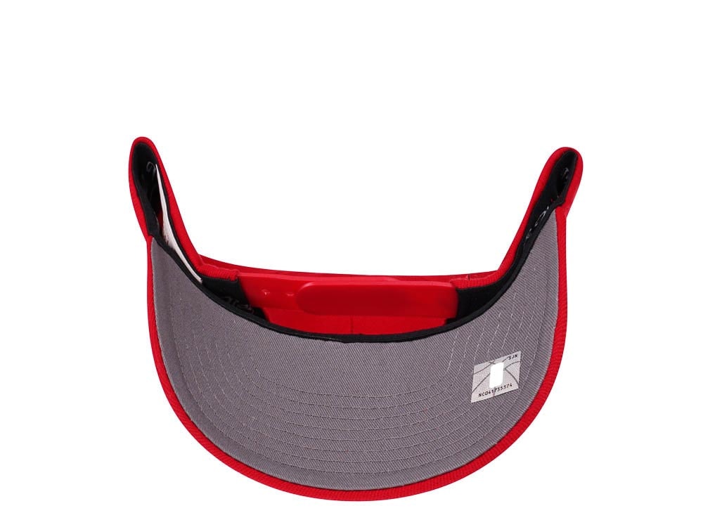 Mitchell & Ness Los Angeles Clippers Team Ground Red Line Solid Flex Snapback Hat