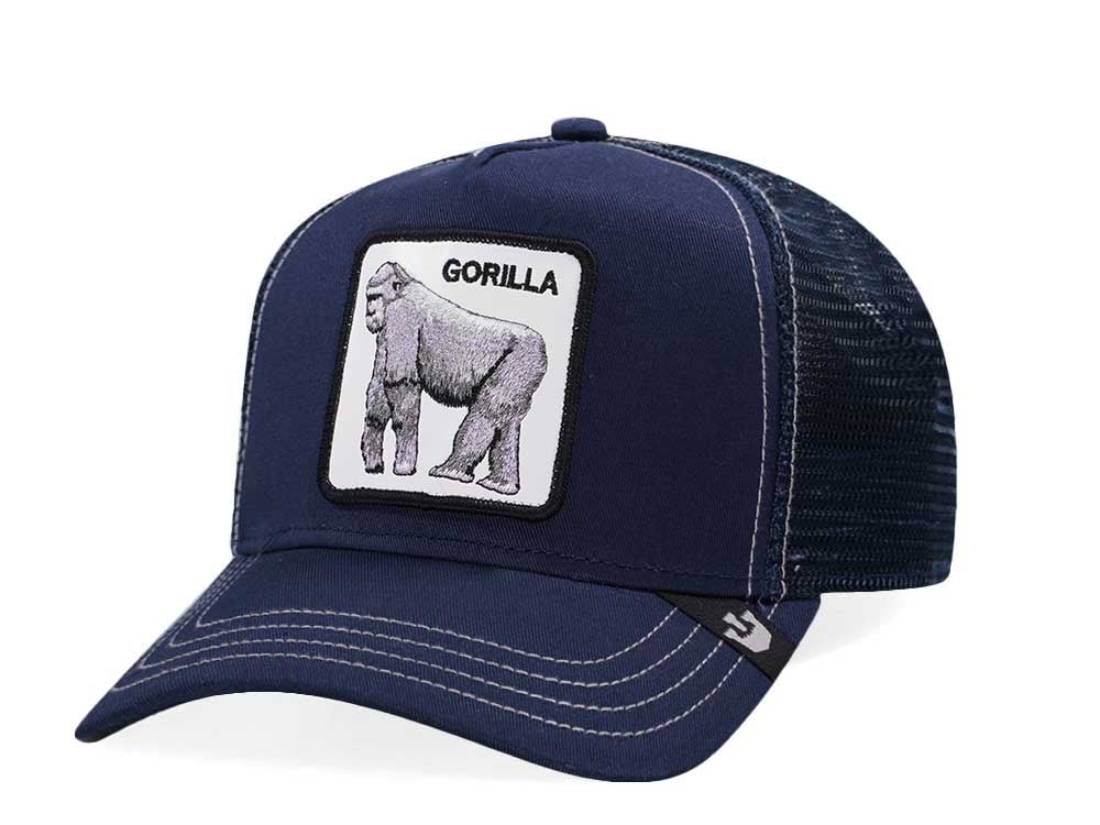 Goorin Bros Gorilla King of the Jungle Navy Trucker Snapback Hat