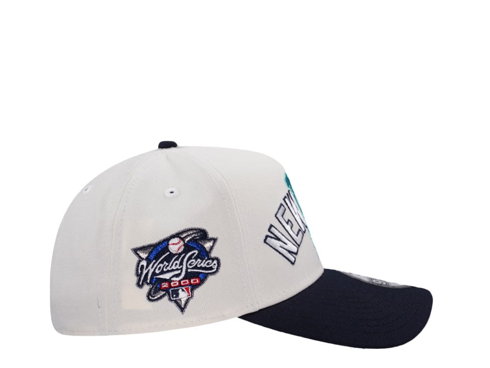 New Era New York Yankees World Series 2000 Chrome Two Tone Edition 9Forty A Frame Snapback Cap