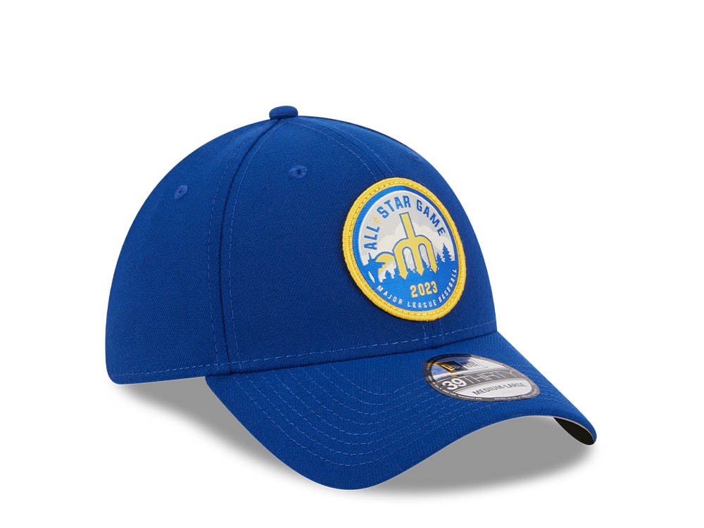 New Era Seattle Mariners All Star Game 2023 Patch E1 Blue 39Thirty Stretch Hat