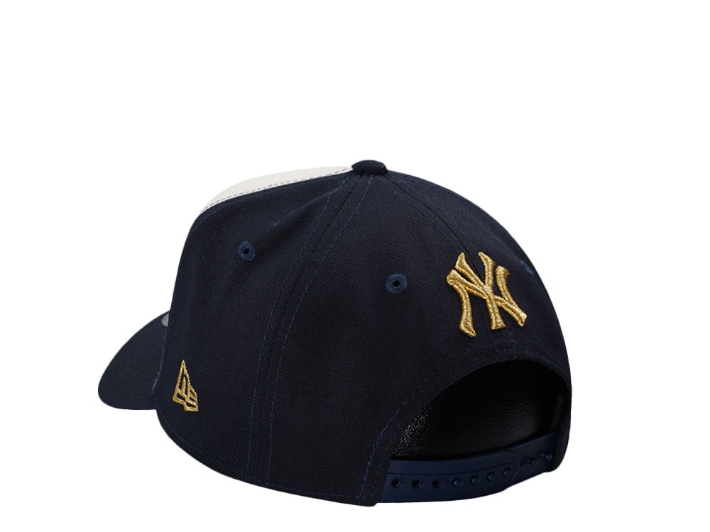 New Era New York Yankees World Series 1999 Gold Navy Two Tone 9Forty A Frame Snapback Hat