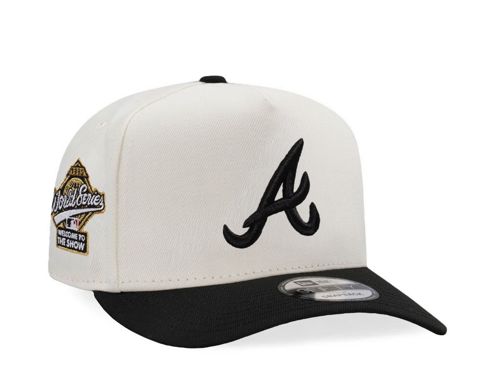 New Era Atlanta Braves World Series 1995 Chrome Two Tone Edition 9Fifty A Frame Snapback Cap