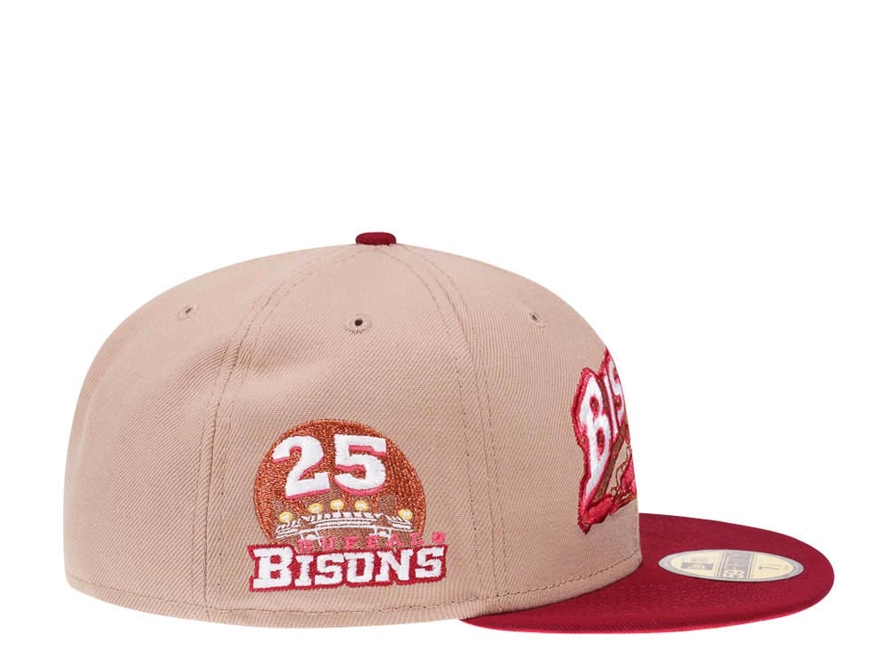 New Era Buffalo Bisons 25th Anniversary Wild Strawberry Edition 59Fifty Fitted Hat