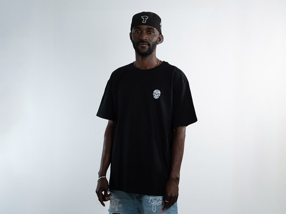 Parallel Union T-Shirt La Muerte Black Skull Oversize Edition