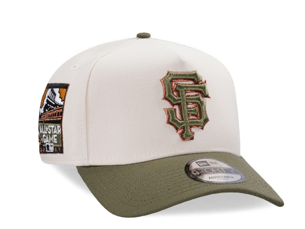 New Era San Francisco Giants All Star Game 2007 Cream Two Tone Edition 9Forty A Frame Snapback Cap