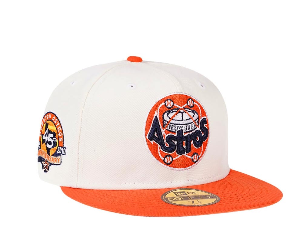 New Era Houston Astros 45th Anniversary Cream Two Tone Edition 59Fifty Fitted Hat