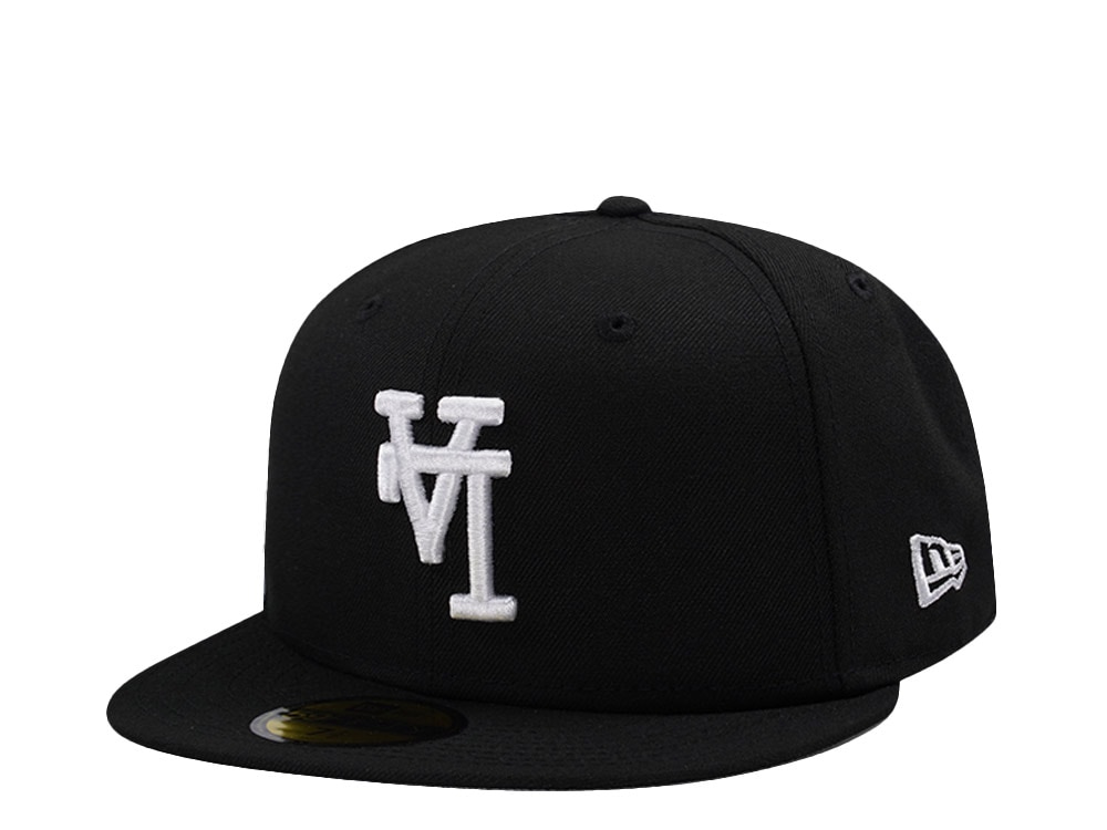 New Era Los Angeles Dodgers Upside Down Black Prime Edition 59Fifty Fitted Cap