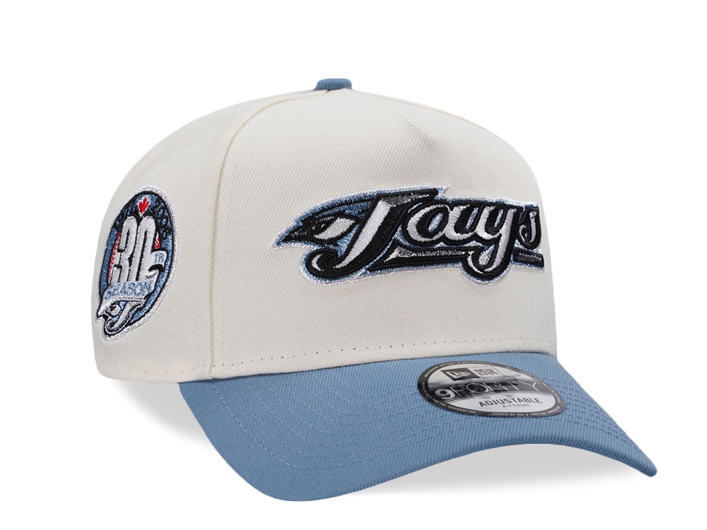 New Era Toronto Blue Jays 30 Season Chrome Two Tone Edition 9Forty A Frame Snapback Cap