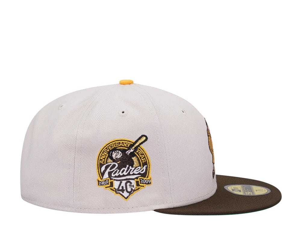 New Era San Diego Padres 40th Anniversary Stone Gold Two Tone Edition 59Fifty Fitted Hat