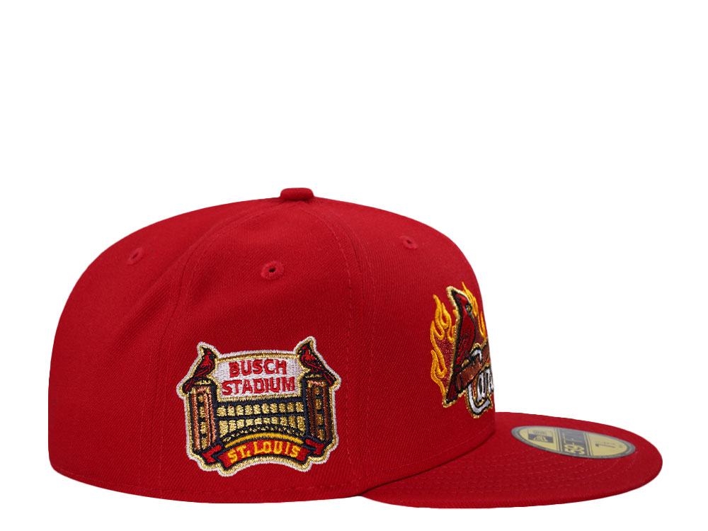 New Era St. Louis Cardinals Busch Stadium Scarlet Red Prime Edition 59Fifty Fitted Cap