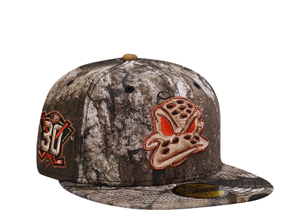 New Era Anaheim Ducks 30th Anniversary Realtreee APX Prime Edition 59Fifty Fitted Cap