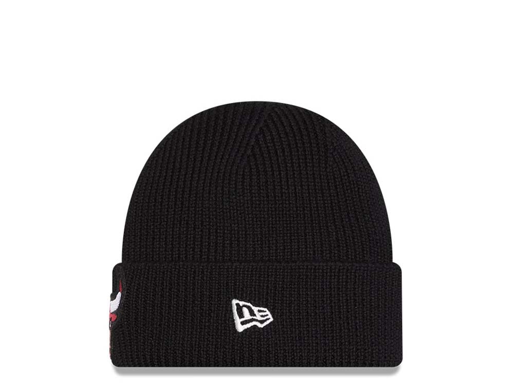 New Era Chicago Bulls Skull Knit Black Mutsen