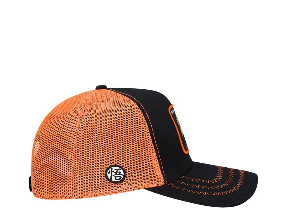 Capslab Dragonball Z Goku Black and Orange Trucker Snapback Hat
