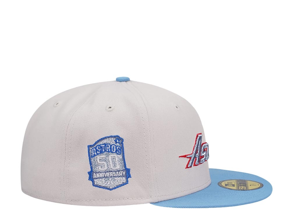 New Era Houston Astros 50th Anniversary Stone Color Flip Two Tone Edition 59Fifty Fitted Hat