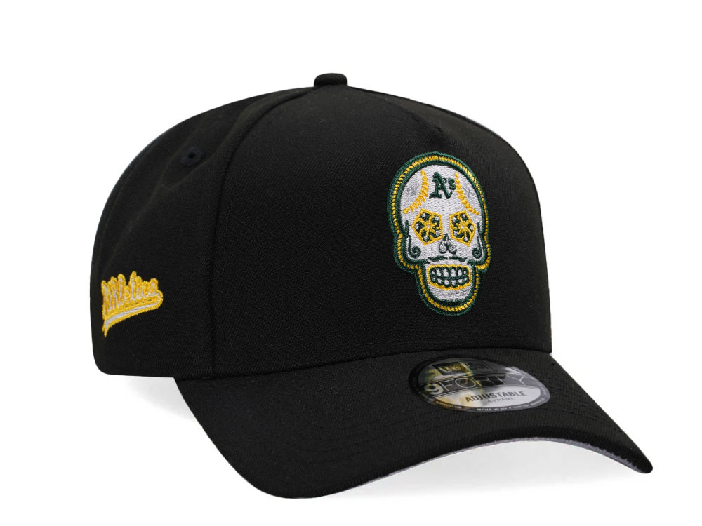 New Era Oakland Athletics Skull Black Classic Edition 9Forty A Frame Snapback Hat