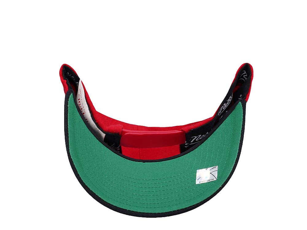 Mitchell & Ness Portland Trail Blazers Team Two Tone 2.0 Hardwood Classic Red Flex Snapback Hat