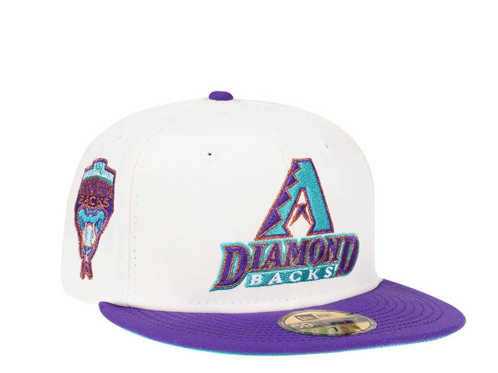 New Era Arizona Diamondbacks Inaugural Season 1998 Cream Dome Edition 59Fifty Fitted Hat