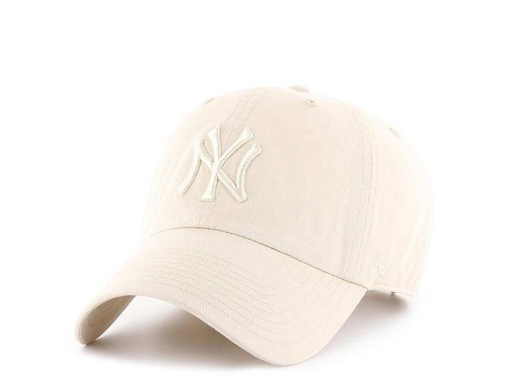 47Brand New York Yankees Natural Tonal Clean up Strapback Hat
