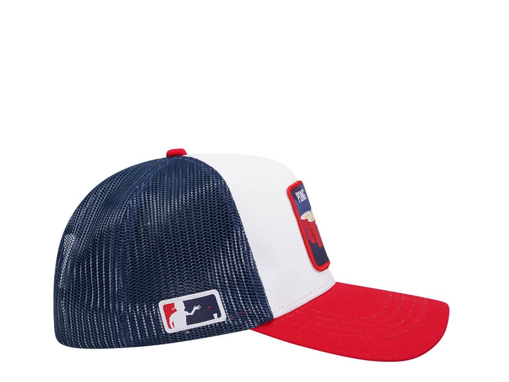 Capslab Cocktails Beerpong White Blue Red Trucker Snapback Hat