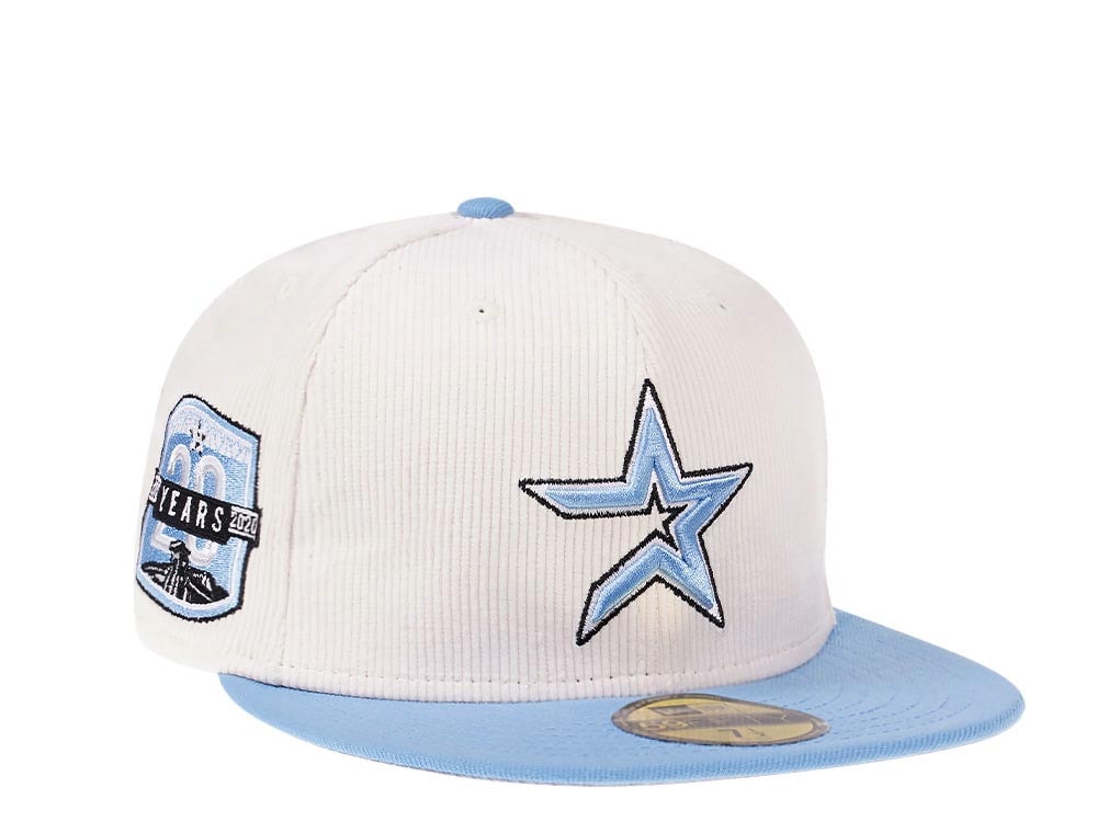 New Era Houston Astros 20th Anniversary Creme Corduroy Two Tone Edition 59Fifty Fitted Hat
