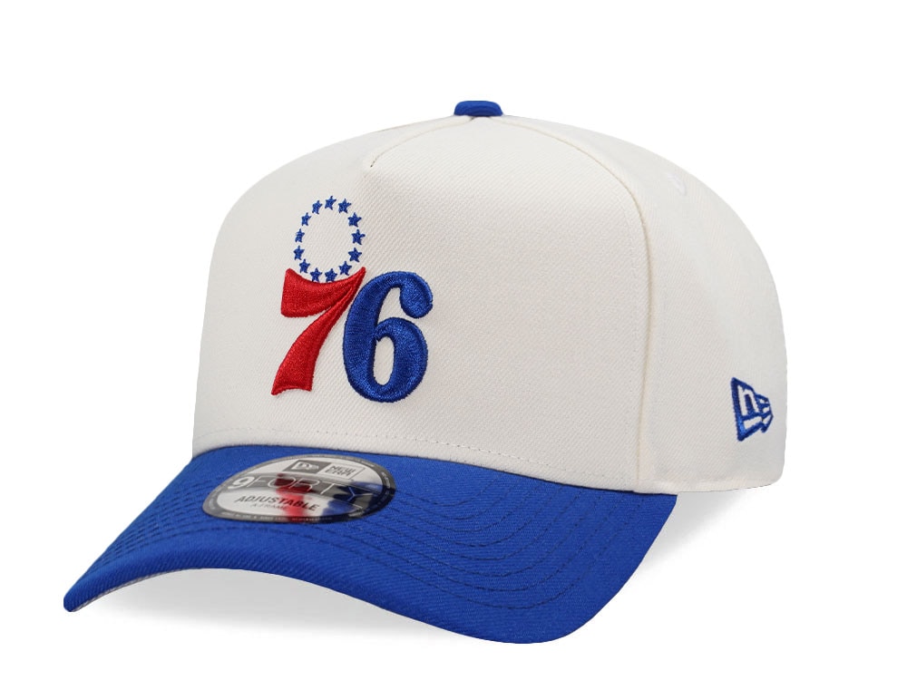 New Era Philadelphia 76ers Classic Chrome Two Tone Edition 9Forty A Frame Snapback Cap