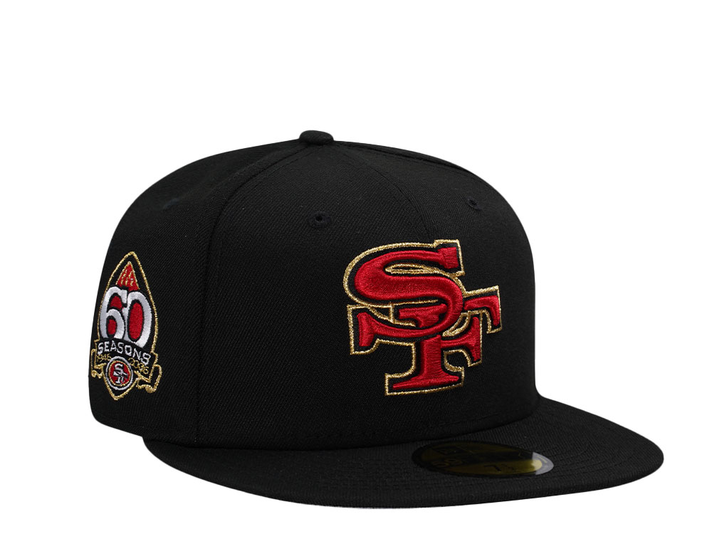 New Era San Francisco 49ers 60 Seasons Black Metallic Edition 59Fifty Fitted Hat