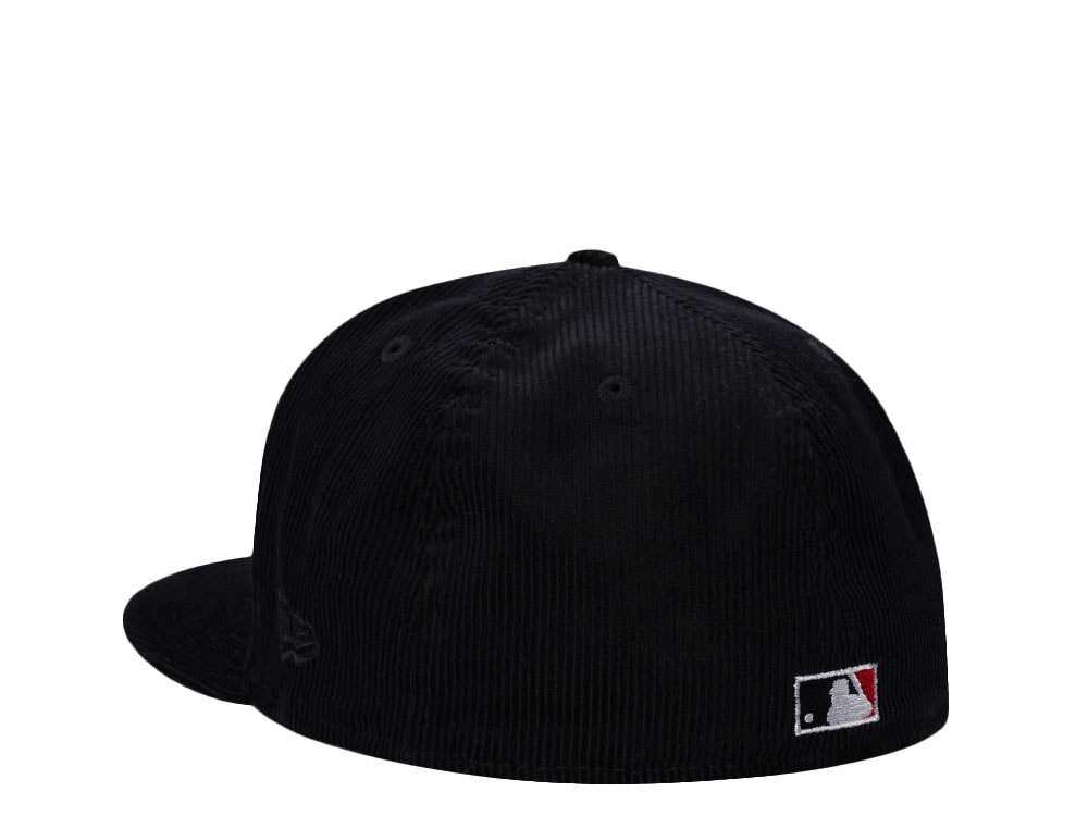 New Era Brooklyn Dodgers Jackie Robinson Corduroy Black Prime Edition 59Fifty Fitted Cap