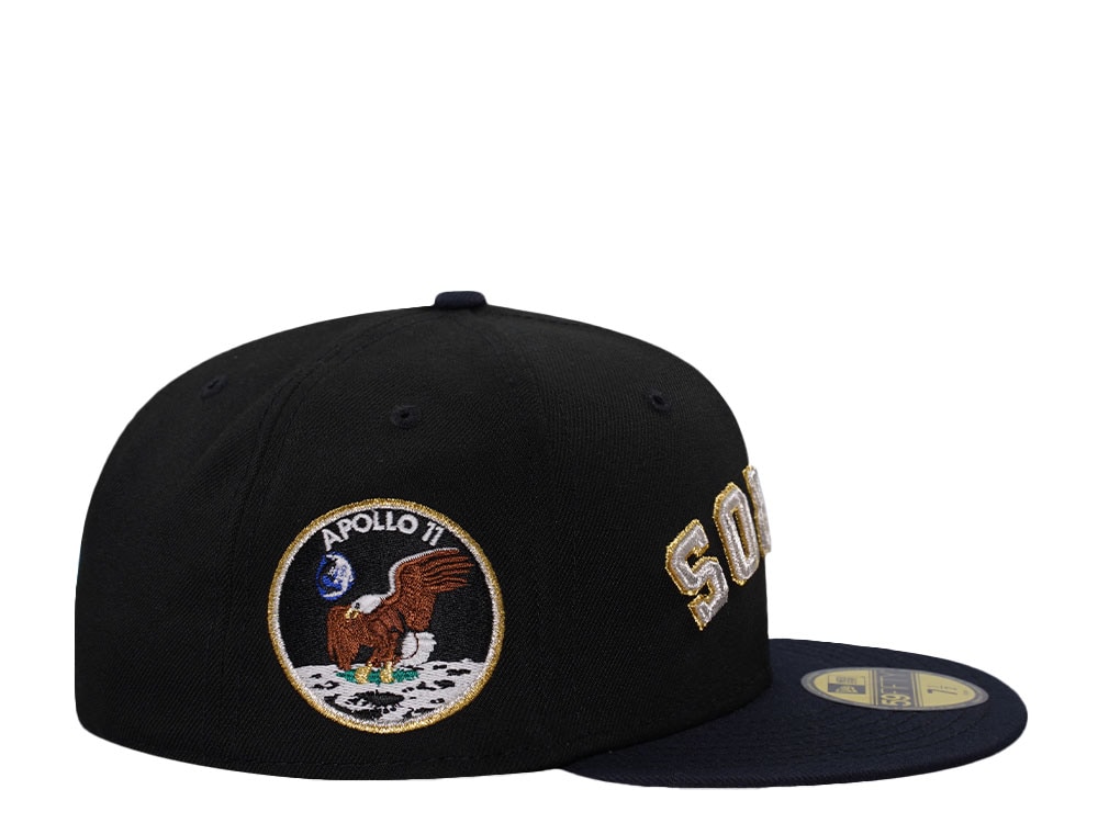 New Era Houston Astros Apollo 11 Metallic Black Prime Edition 59Fifty Fitted Cap