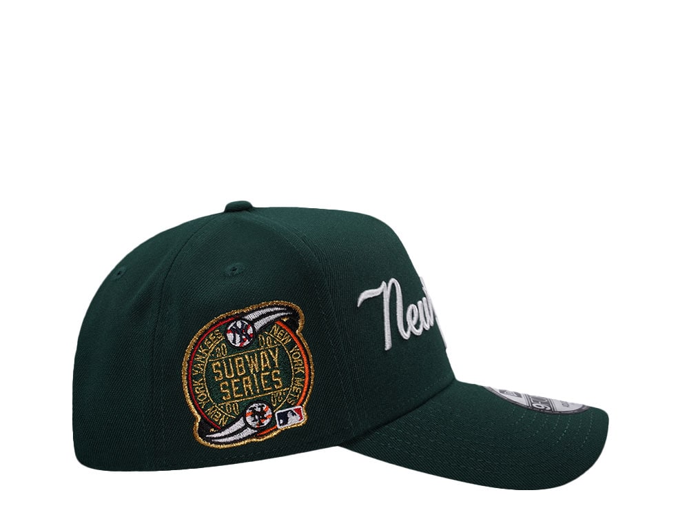 New Era New York Yankees Subway Series Dark Green Prime Edition 9Forty A Frame Snapback Cap